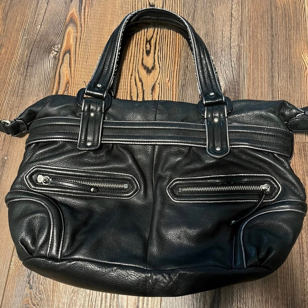 Cole Haan zipper closure tote bag